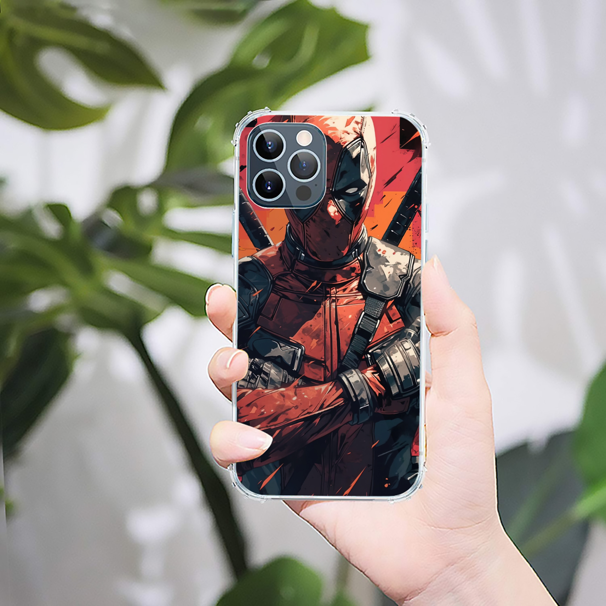 （画像用） Deadpool デッドプール 【iPhone 12シリーズ対応】透明スマホケース（クリアソフトケース）